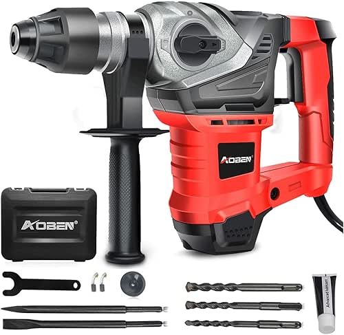 AOBEN Rotary Hammer Drill with Vibration Control and Safety Clutch,13