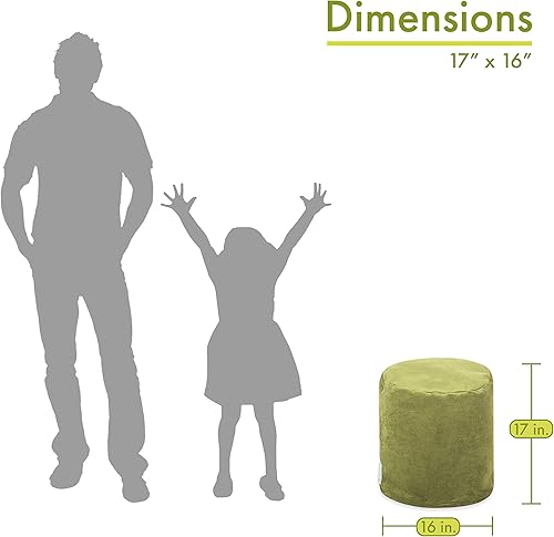 Miniatura 26 de Majestic Home Goods Vintage Villa - Puf otomano para interiores, 16 pulgadas de largo x 16 pulgadas de ancho x 17 pulgadas de alto