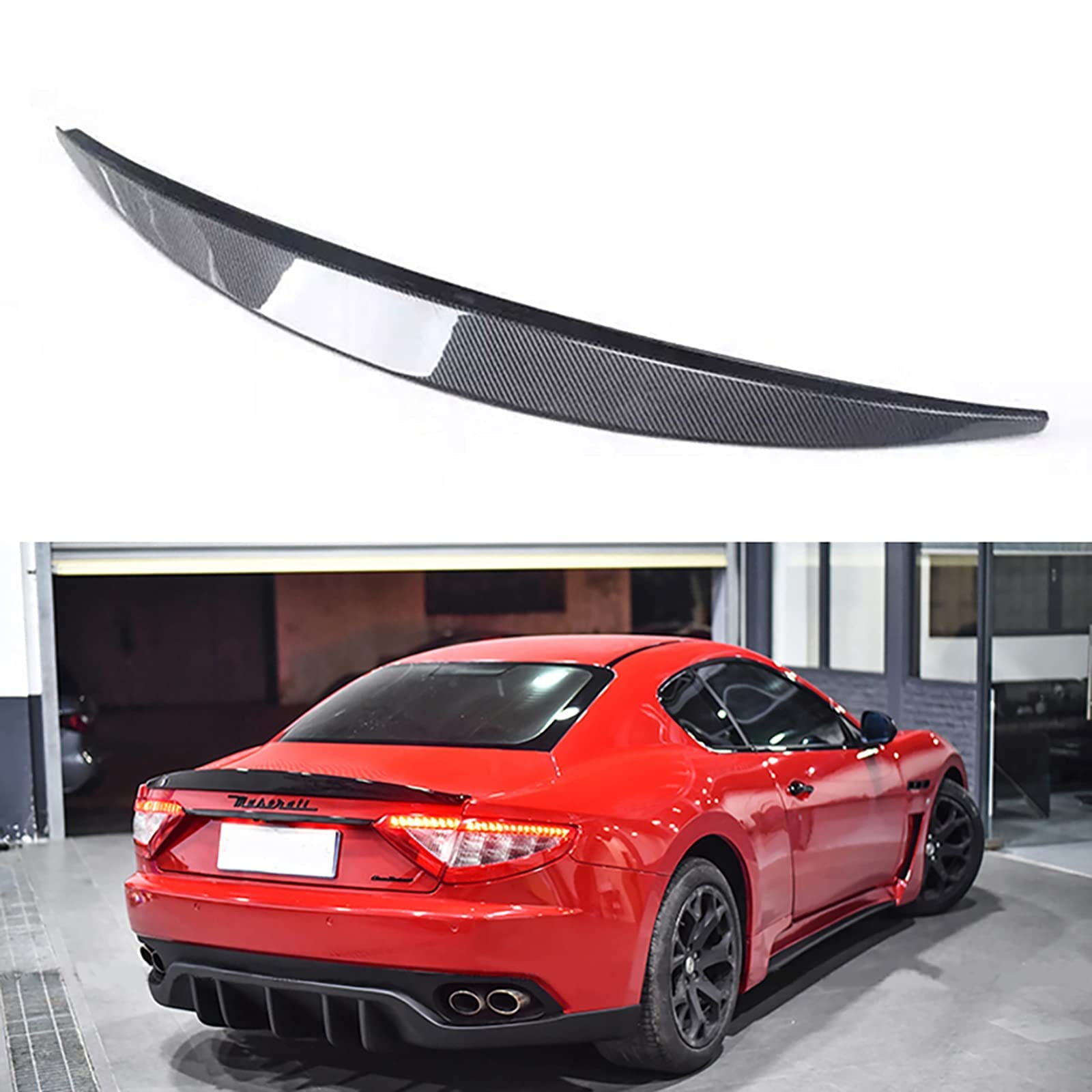 Car Spoiler Tail For Maserati Granturismo Gt Gts 2011 12 13 14 15 16 17,Rear Lip Bumper Protector,Car Modified,vehicle Stability Tail Decoration,Trunk Rear Wing,A-gts