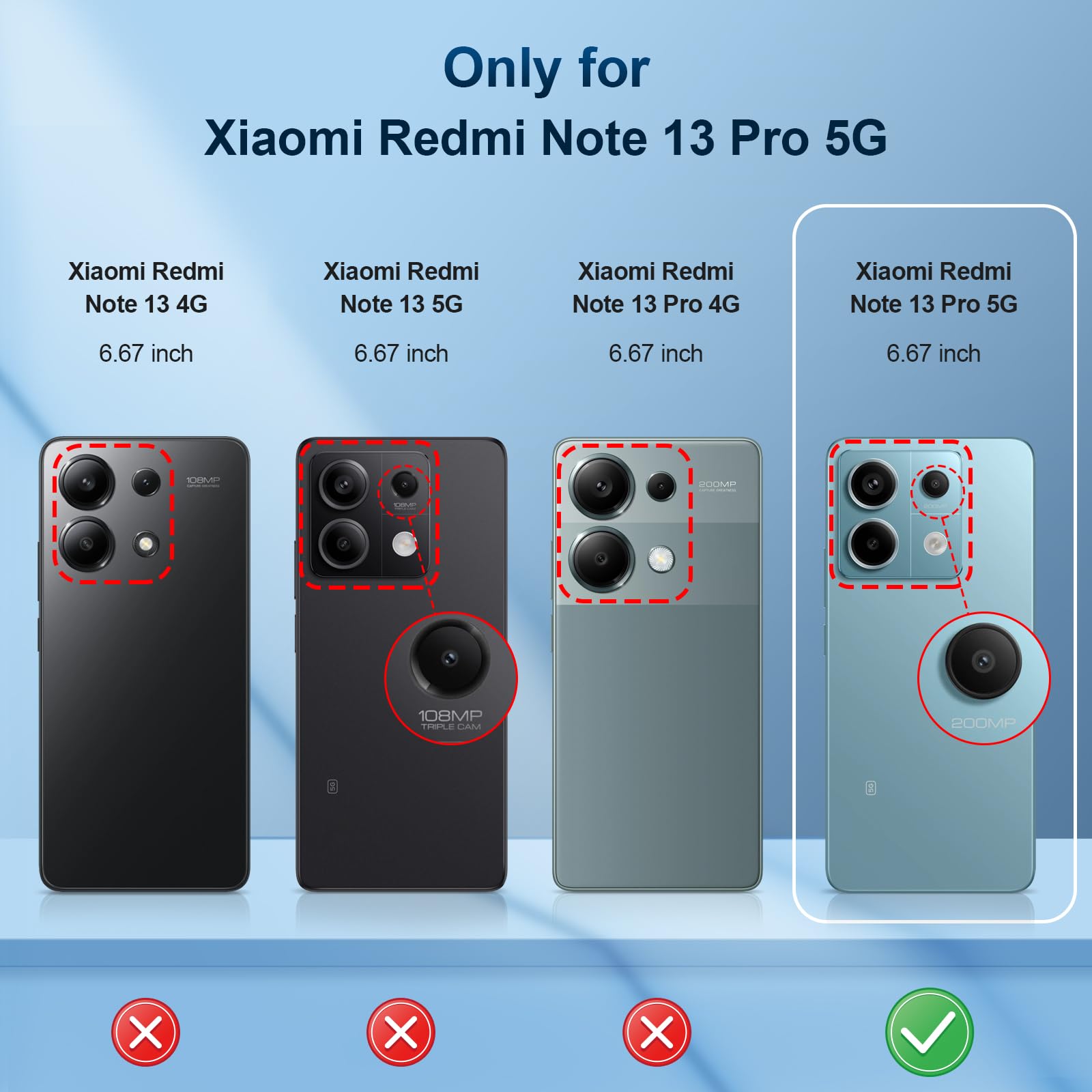 Funda para Xiaomi Redmi Note 15 Pro 5G, Carcasa Antigolpes con Soporte anular metálico, Case Protectora de Grado Militar, Azul — view 168