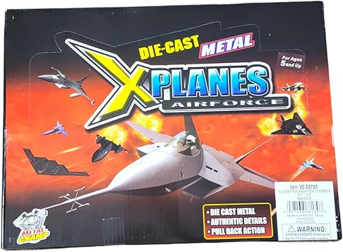 Miniatura 7 de Modelos de bombardero Stealth Cast (4.25"-5.25") SR-71 Blackbird, F-22 Raptor, F-117 Nighthawk, B2 Bomber (F-22 Raptor)