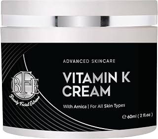 Vitamin K Cream- Moisturizing Bruise Healing Formula. Dark Spot Corrector for Bruising, Spider Veins & Broken Capillaries. Reduces Under Eye Dark Circles, Fine Lines, Puffiness, & Wrinkles.