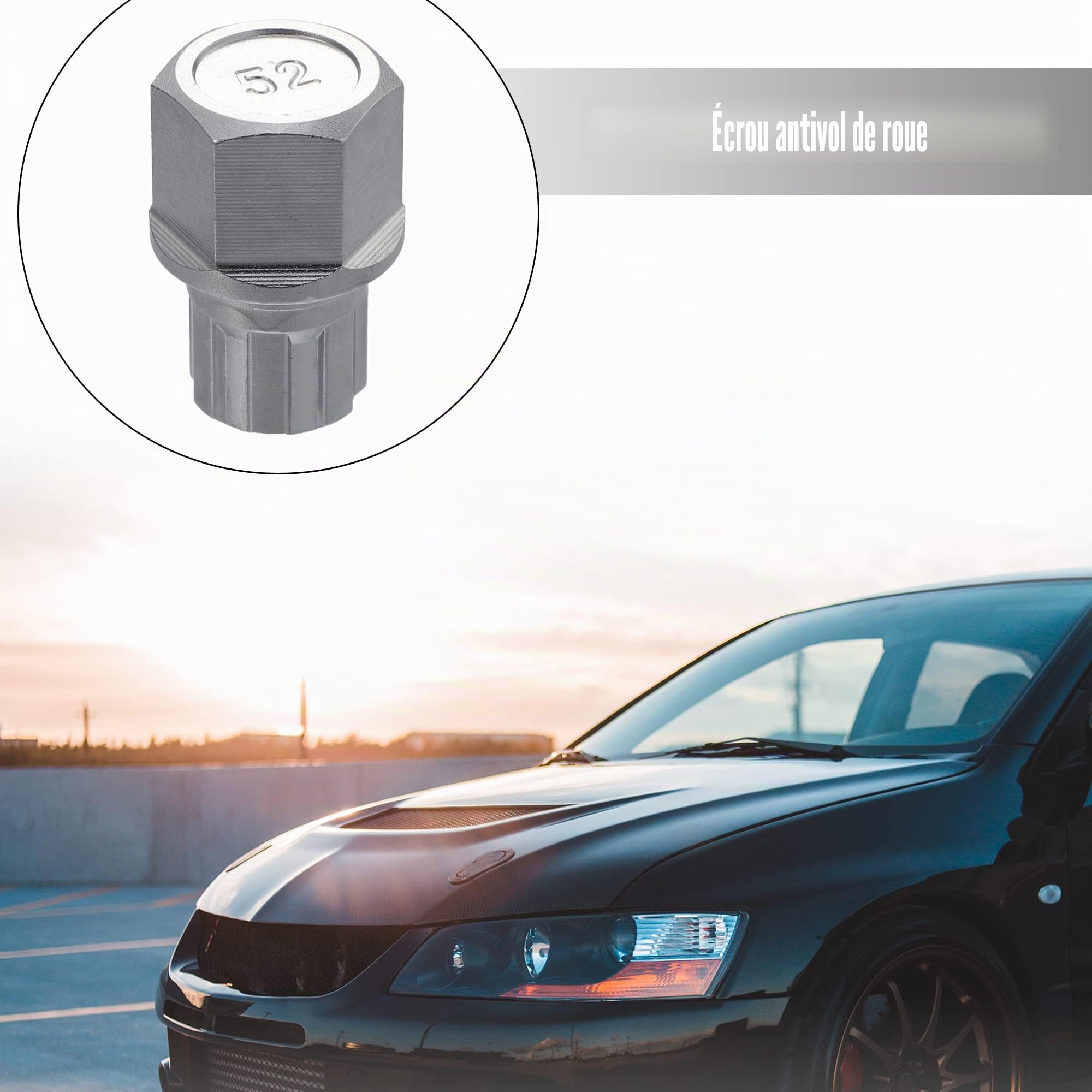 X AUTOHAUX Clé Démontage Verrouillage Écrou Antivol Roue Pour VW Golf | Matériau Résistant À L'Usure, Durable, Antirouille, Neuf, Pour VW Jetta, Pour VW Passat, Pour VW Rabbit, Pour VW GTI, 1pc