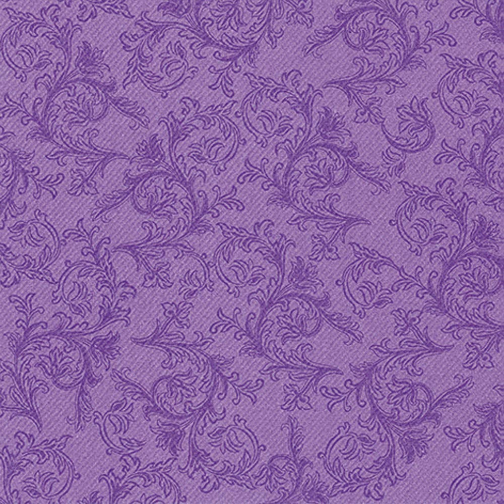 Servietten Ornament lila Premium Airlaid, STOFFÄHNLICH | 125 Stück | 40 x 40cm | Hochzeitsserviette | hochwertige edle Serviette für Hochzeit, Geburtstag, Party, Taufe, Kommunion | made in Germany