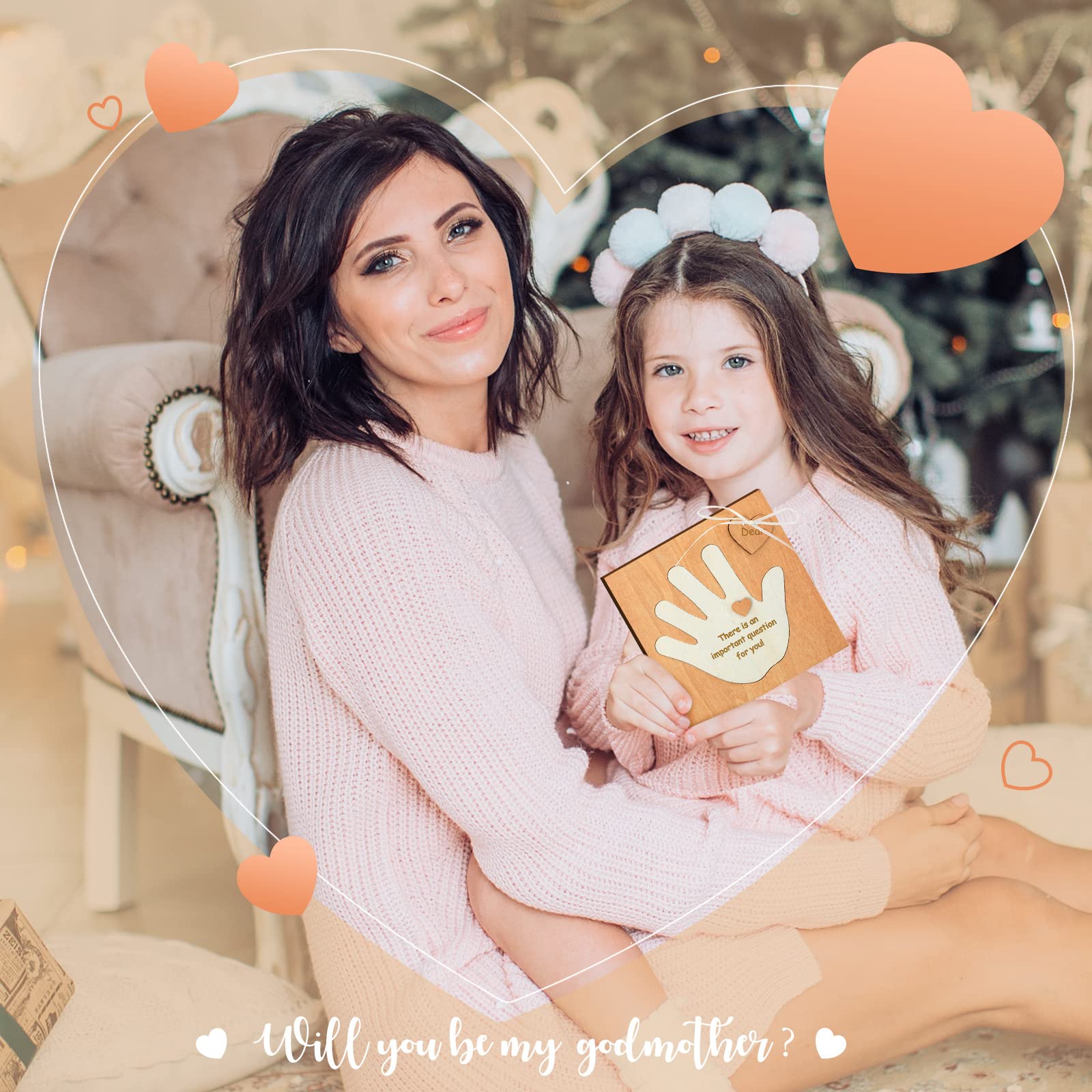 Godparents Proposal Gift Karenhi 2 Pcs Will You Be My Godfather Gifts  Godfather Proposal Gift Set Includes Wood God Dad Proposal Wood Detachable  Palm And Asking Card For Baptism Wedding Men Gifts, image size:1600x1600