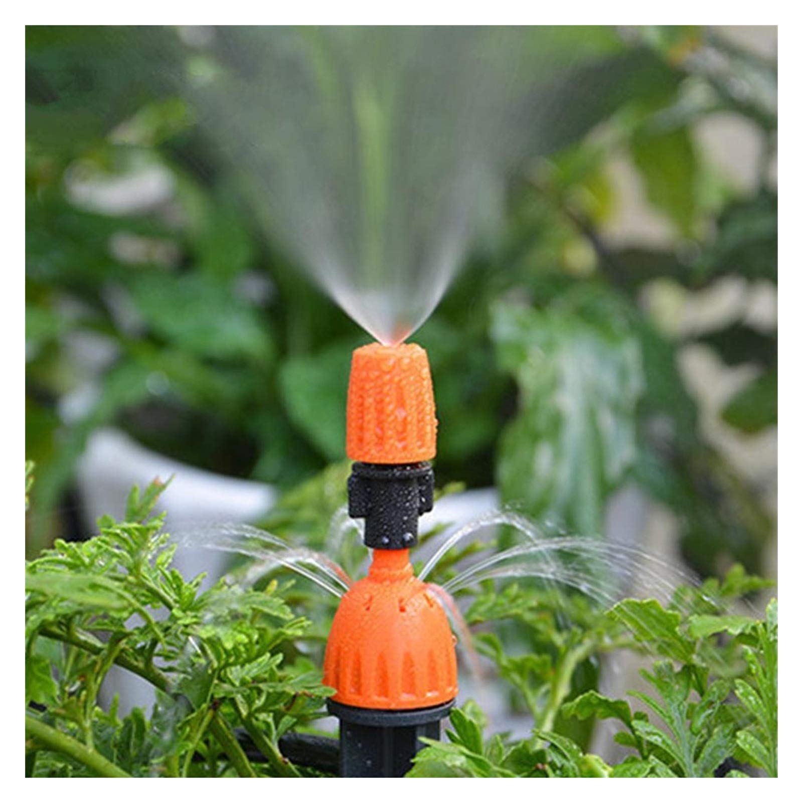 Rociador de riego de jardinería 50pcs Garden Socket Spray Dripper Everhouse ajustable Sistema de riego agrícola