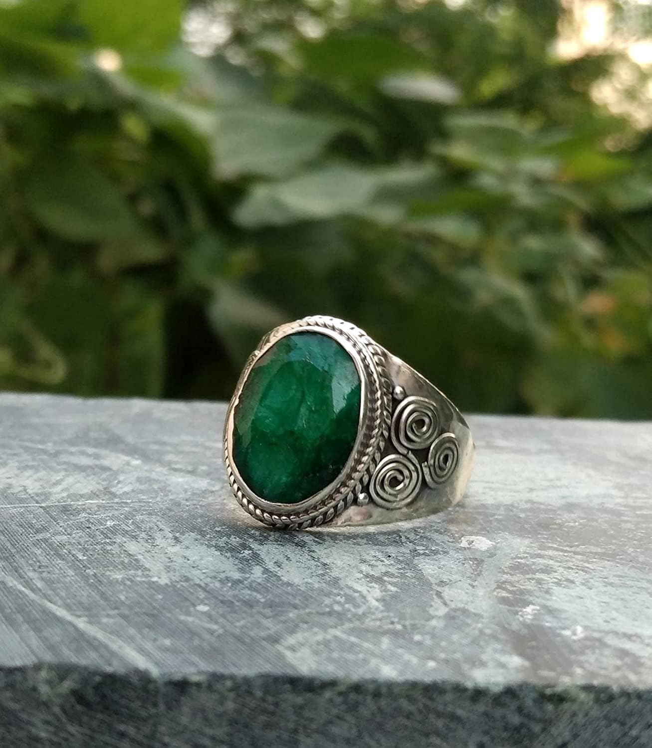Baltic Amber Ring, Oval Stone Ring, Amber Ring, Boho Ring, Dainty Ring, Designer Ring, Wide Band Ring, Statement Ring, Wedding Ring, Gift For Her, Boho Hippie Ring