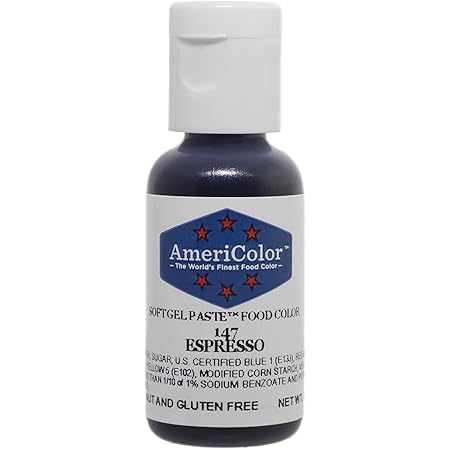 AmeriColor, Espresso.75 Ounce Bottle, Soft Gel Paste Food Color