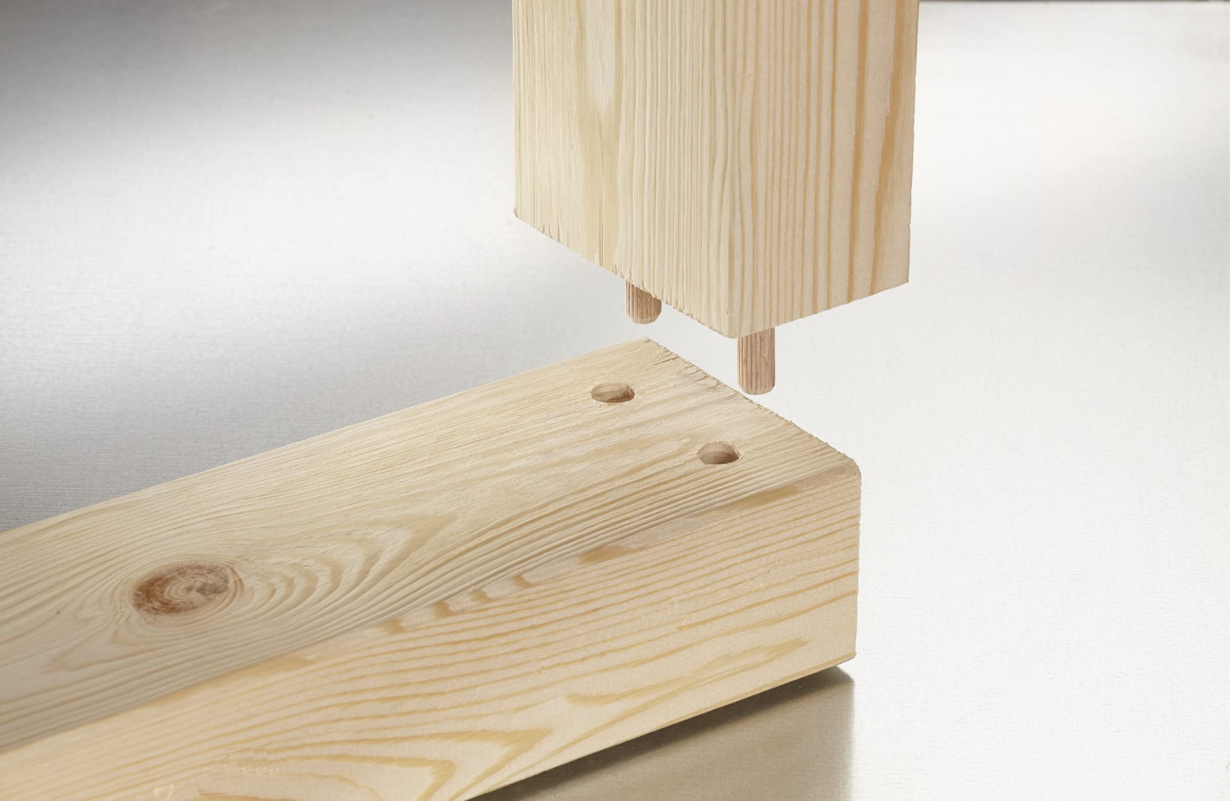 kwb Cheveux/cheville avec règle de 30 cm, trous de 3 à 12 mm avec trous de base, pochoir de perçage droit en bois, métal et plus encore, perceuse à chevilles | Corps plastique robuste | perçages 3–12 mm, d’avant-trou inclus | patins caoutchouc antidérapan