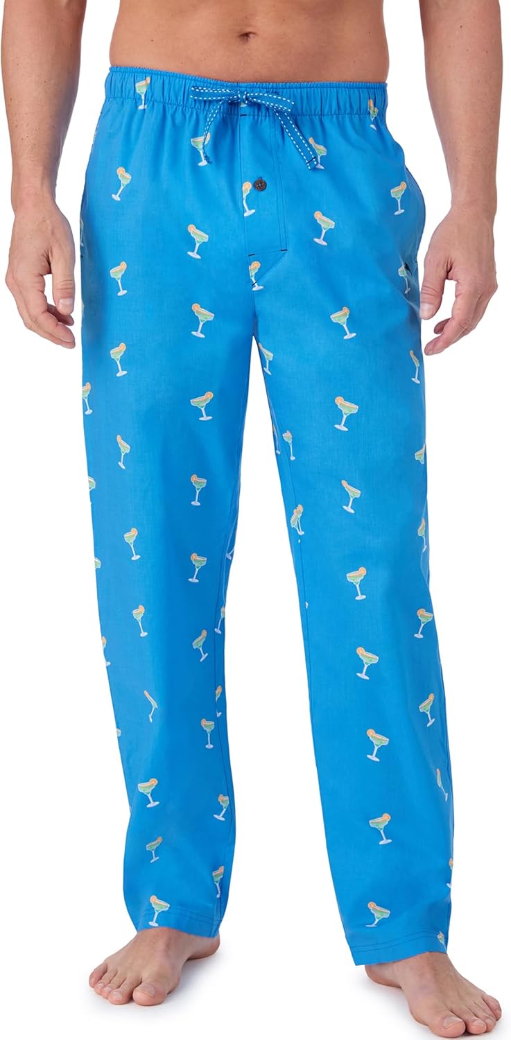 Tommy Bahama - Men's Essential Printed Sleep Pant, Woven Pajama Pants for Sleep or Lounge