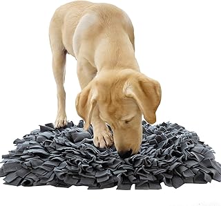 YINXUE Pet Snuffle Mat Durable Washable Dog Cat Slow Feeding Mat (22" x 16") Anti Slip Puzzle Blanket for Distracting Smel...