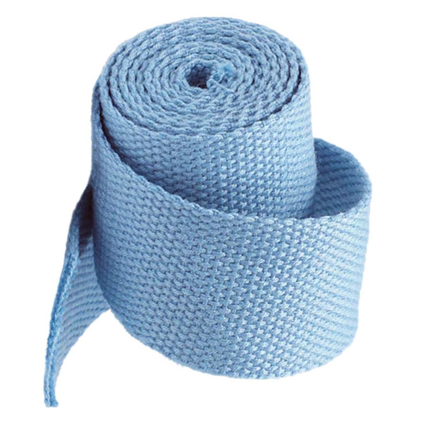 Pasek parciany, gruby bawełniany, tkany w prostym splocie, szerokość 25 mm (1 cal), 5-20 jardów, wielokolorowy(Light Blue,25mm/20 yard)