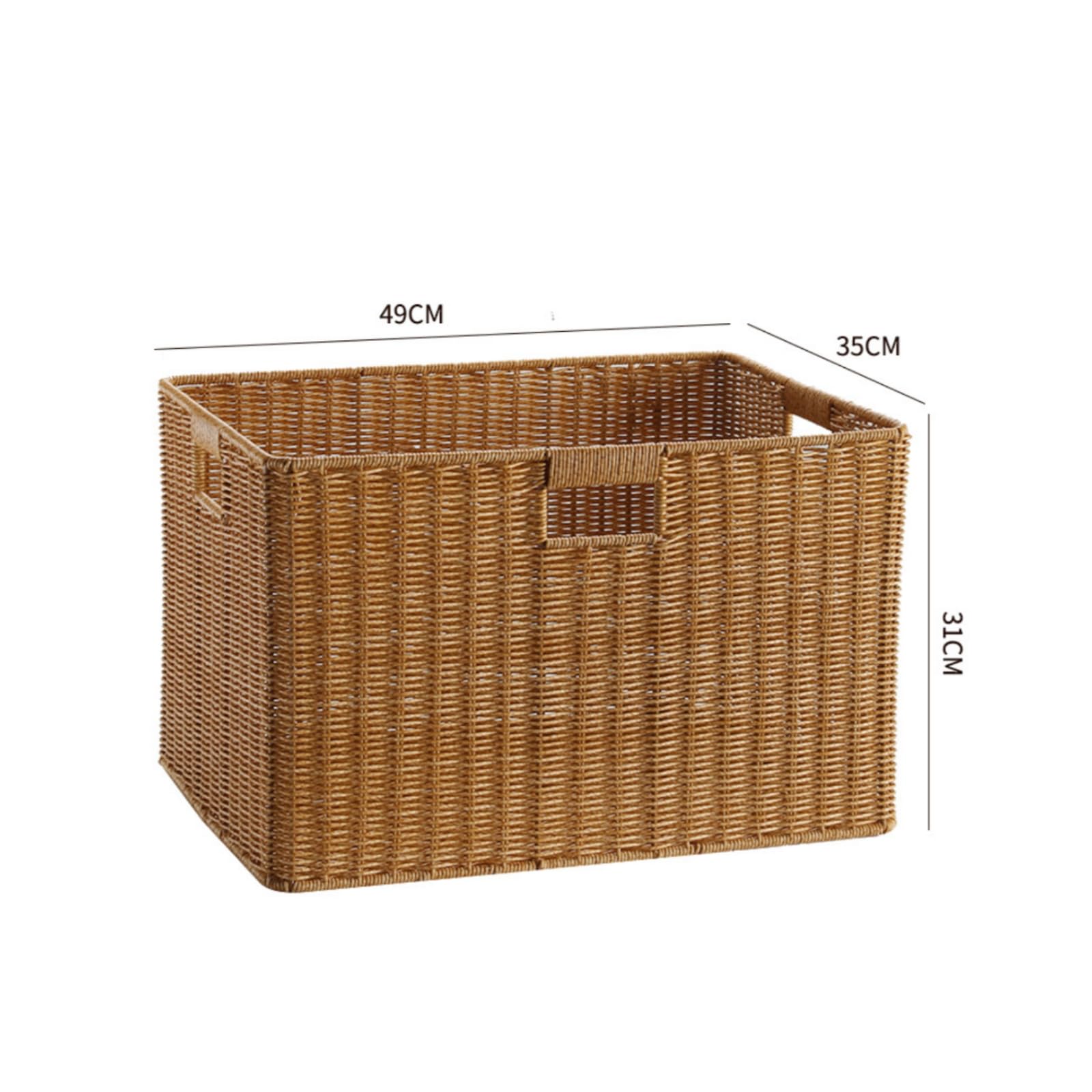 Cesta con Tejida Caja Organizadora