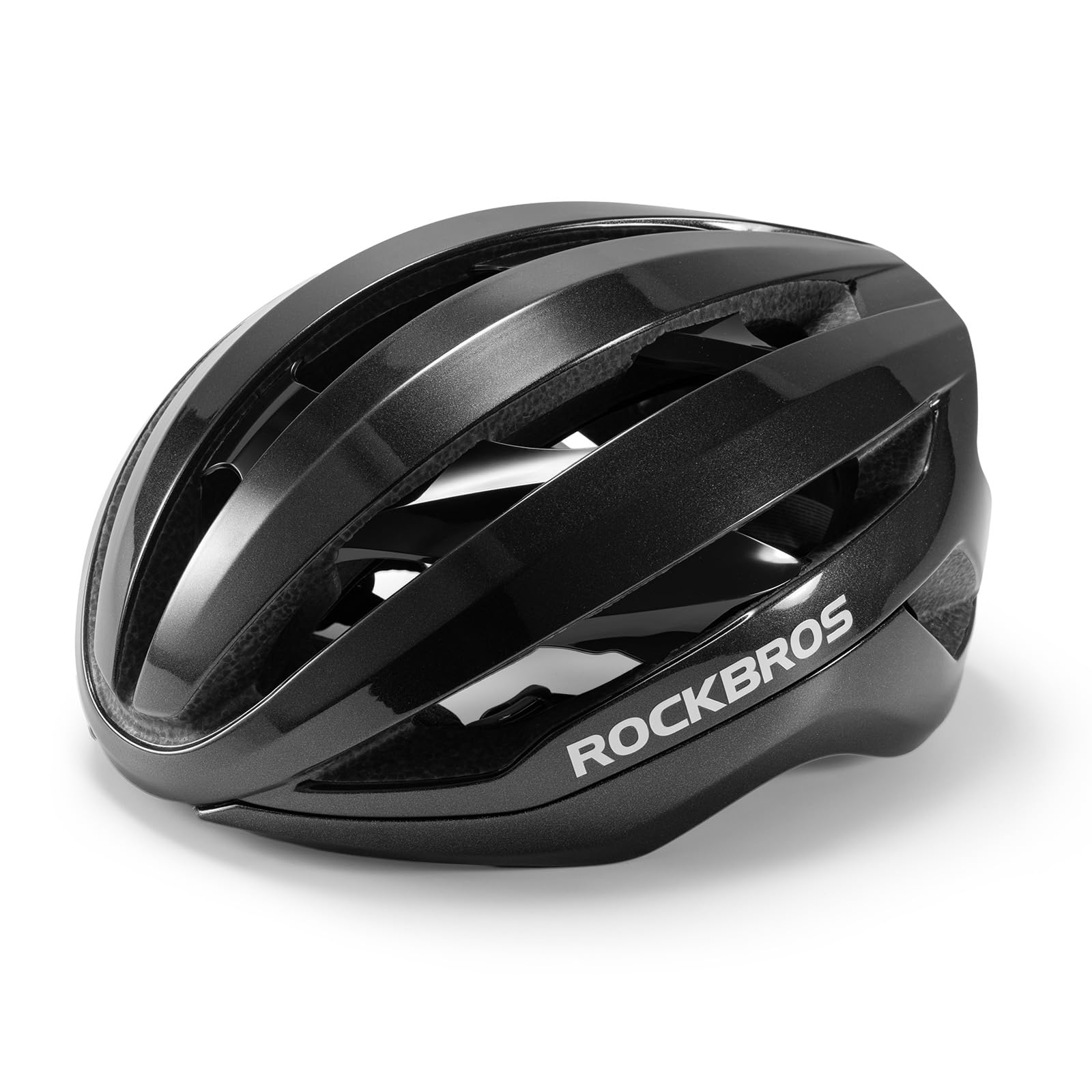 ROCKBROS Casco da Bicicletta Uomo Donna Ventilazione e Traspirante Leggero | Protezione di Sicurezza, Chiusura Magnetica, Fodera Rimovibile, Casco Bici per MTB Ciclismo, Regolabile 58-62 cm