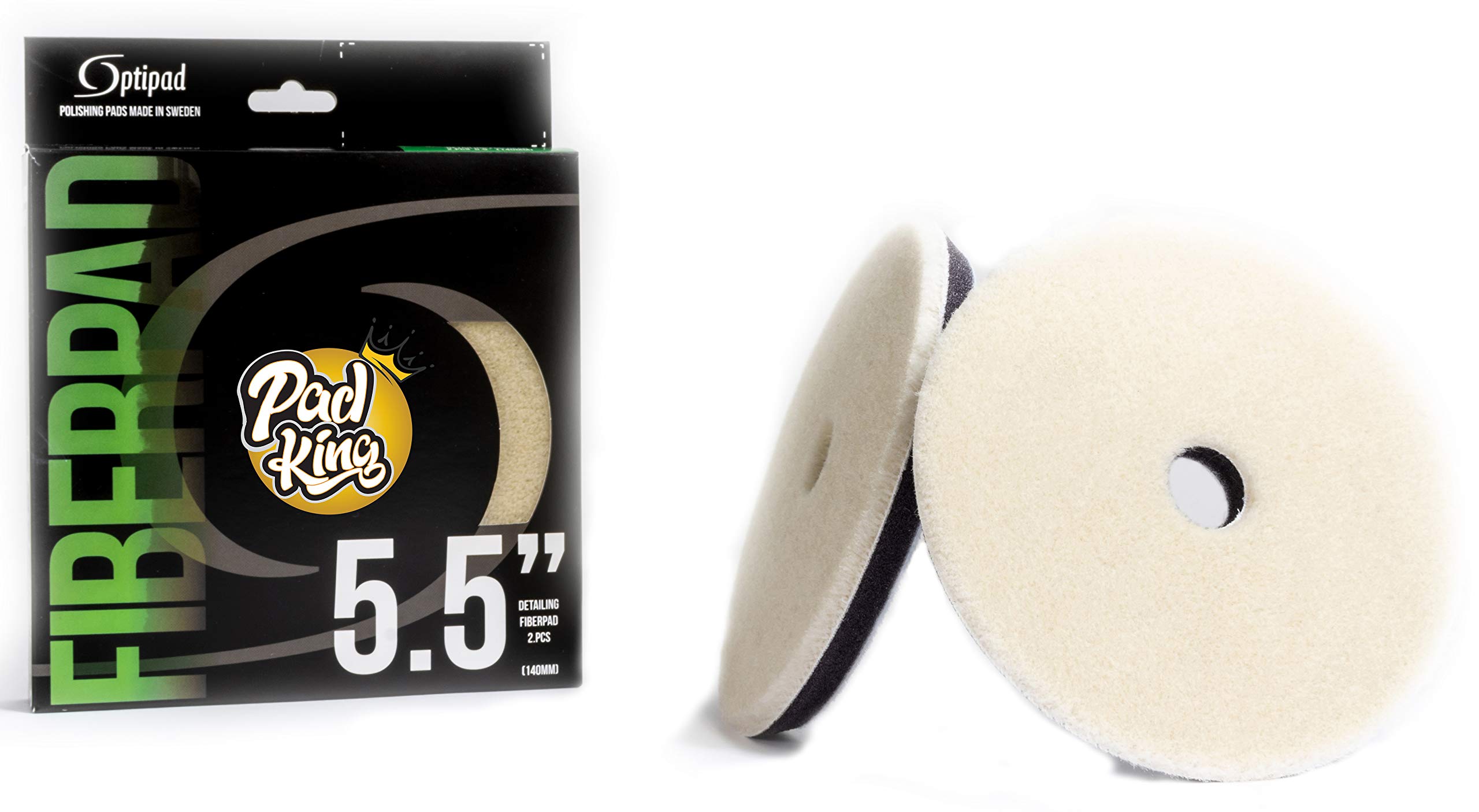 Optipad PadKing Wool Aggressive 2Pcs 5.5 Inch (140 mm) Cutting Pad