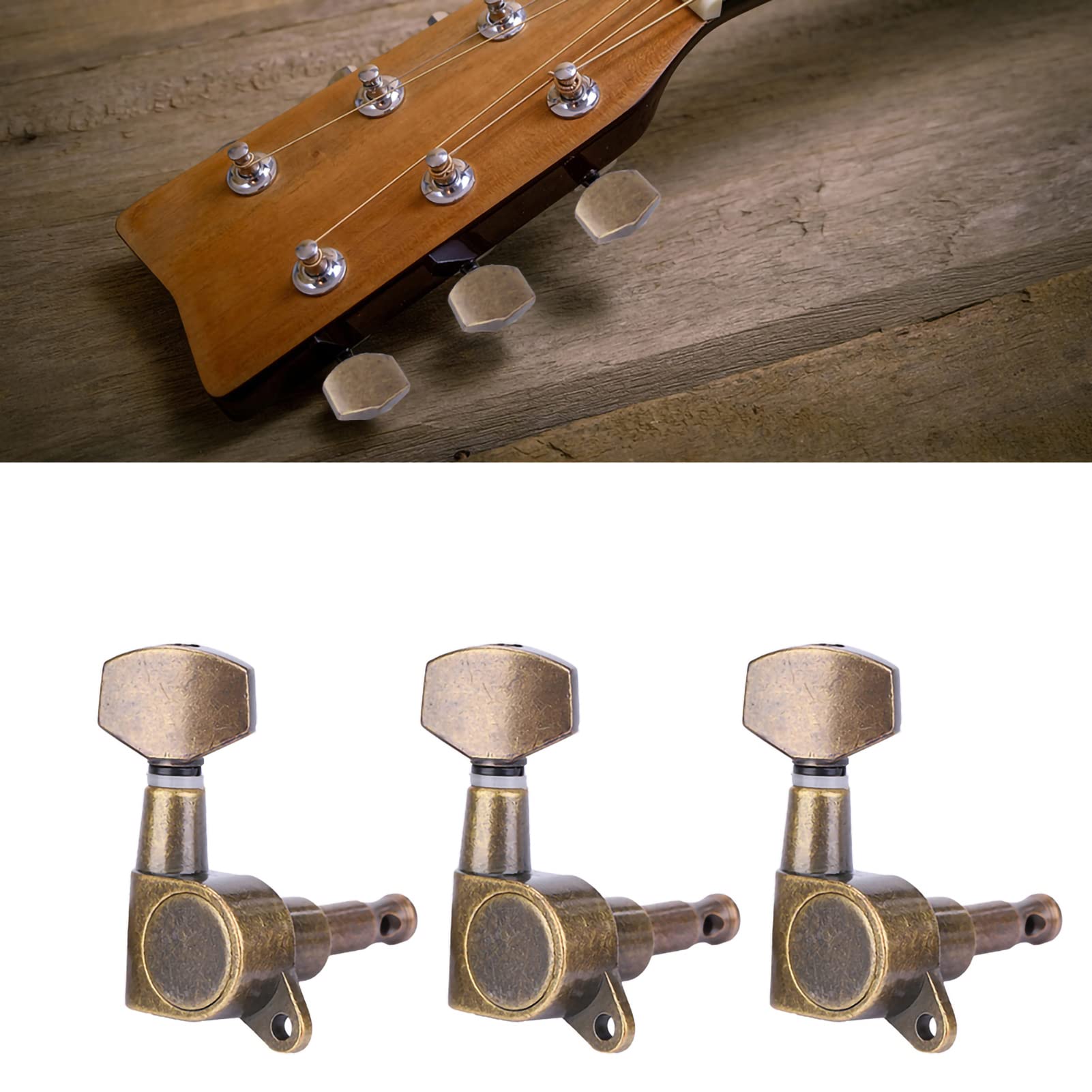 Tuning Pegs, Prevent Screw Slippage, Tuners, Learners for Guitar for Home Beginners (6 right) - Image 2