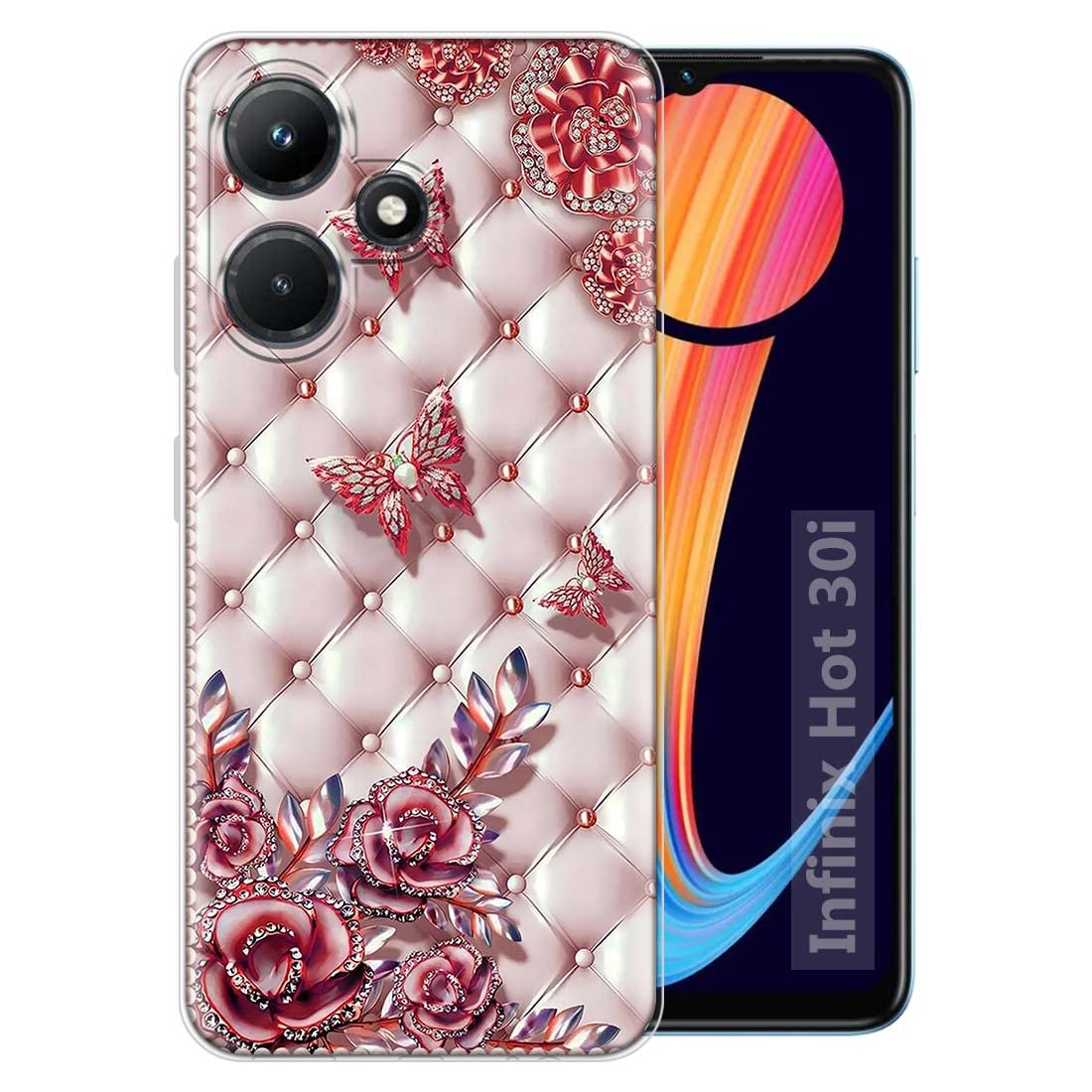 Fashionury Designer Printed Soft Silicone Back Case Cover for Infinix HOT 30i Back Cover for Infinix HOT 30i -D1088 (B0C28TH52P) Amazon Price History, Amazon Price Tracker
