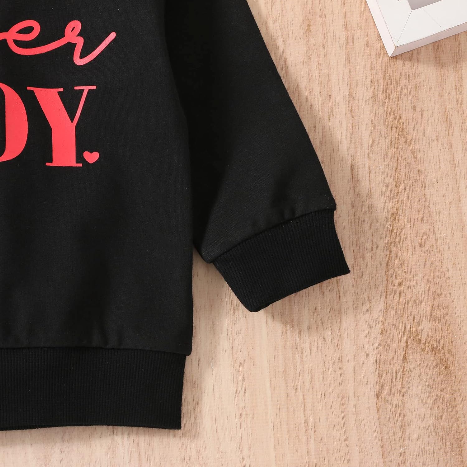 Karuedoo Toddler Baby Boy Girl Valentiens Day Outfit Crewneck Sweatshirt Pullover Top Letter Print Long Sleeve T-Shirt Blouse - Image 7