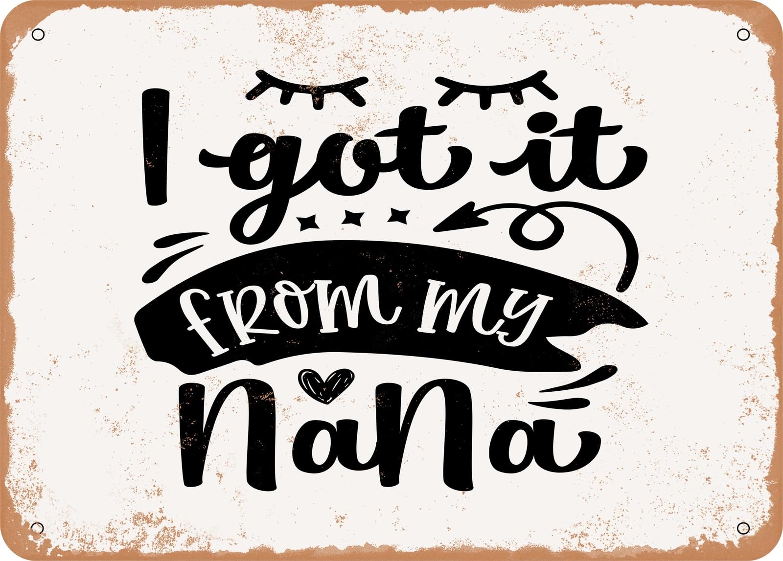 Miaomansenstore Metal Sign - I'm New Here - Vintage Look Sign Home Decor