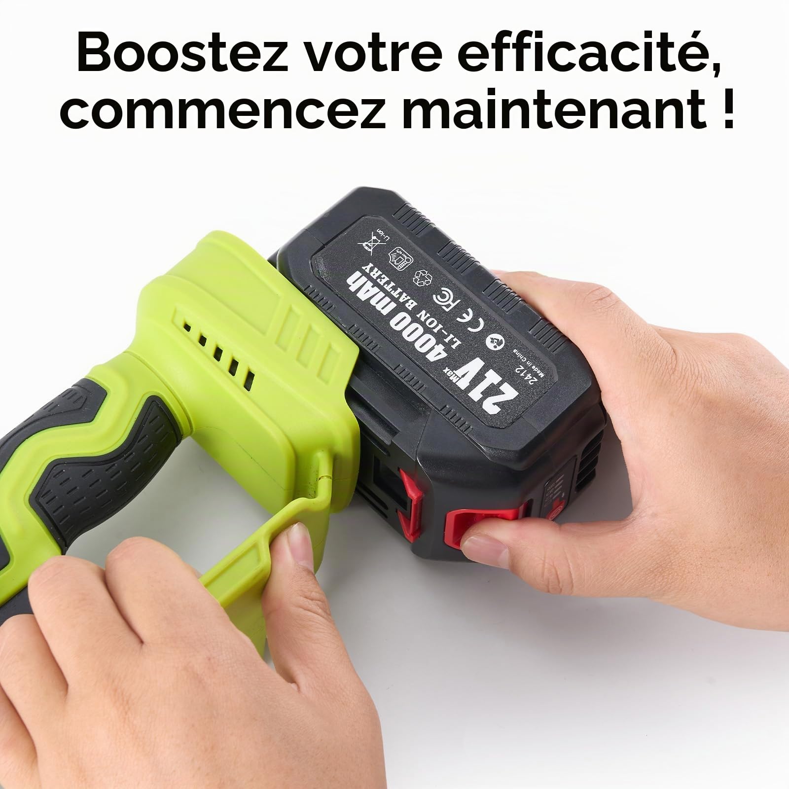 Supstable Batterie rechargeable originale 21 V 4000 mAh