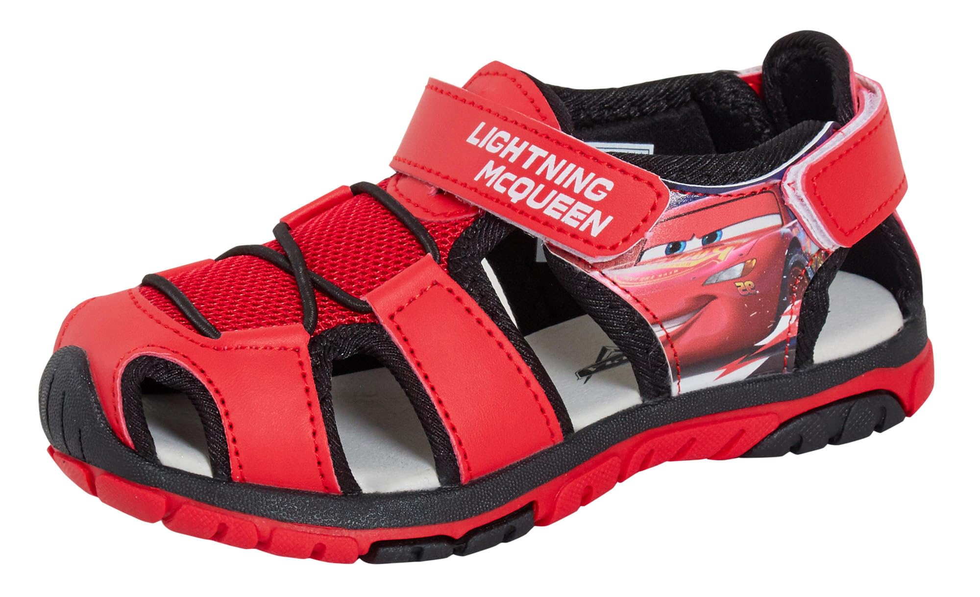 Sandalias Cars para niños, Chicos, Lightning Mcqueen, Sandalias Deportivas con Punta Cerrada, Zapatos de Caminar Abiertos.