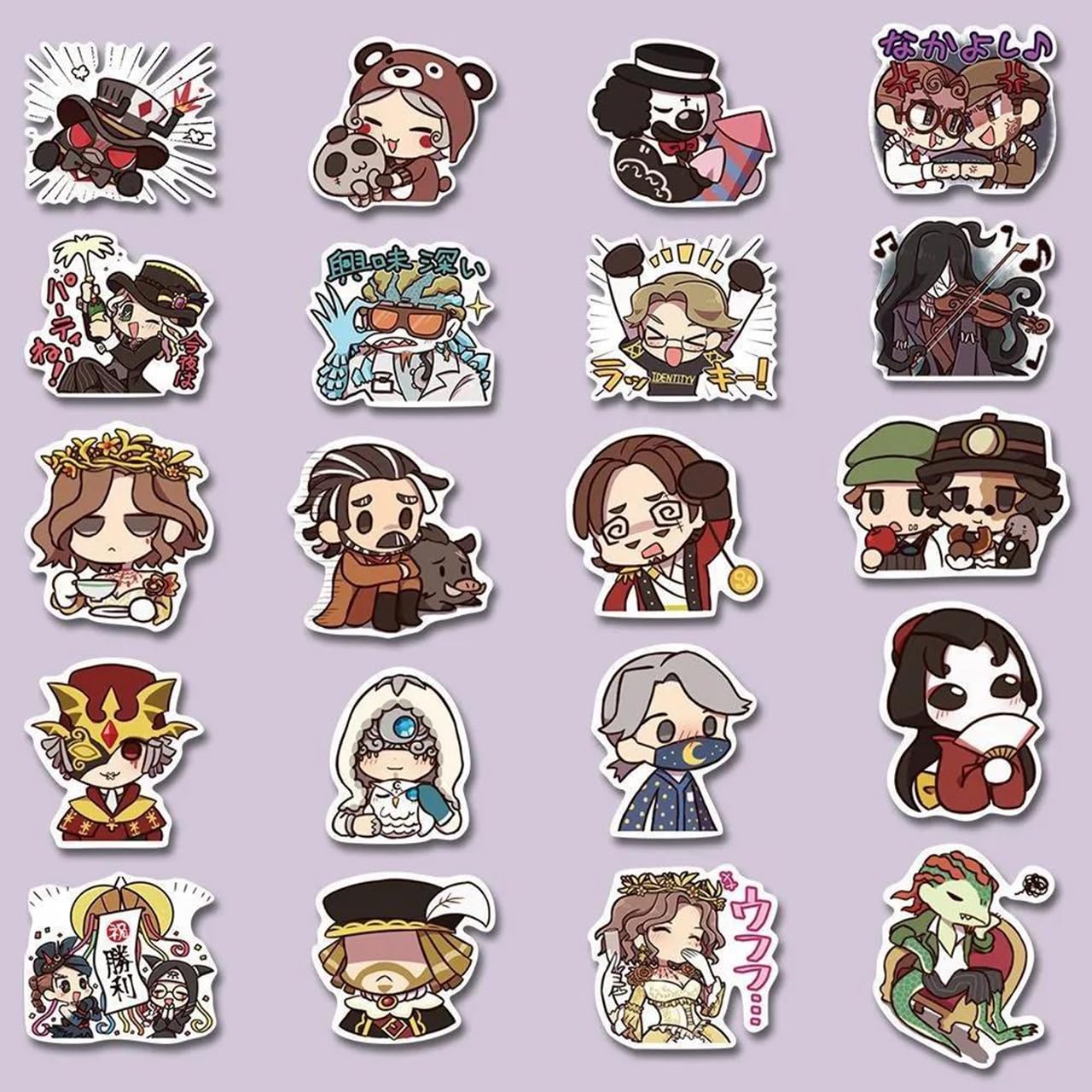 Amazon.co.jp: UWU IdentityV 第五人格 ステッカー 110枚 非公式 防水