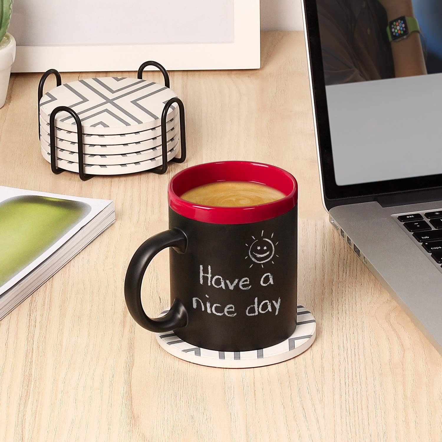 Best Deal Product LIFVER 12 Ounce Coffee Mugs Set of 4, Ceramic Porcelain Mug Set for Coffee, Tea, Milk, DIY, Cocoa, etc. Microwave and Dishwasher Safe, Red One-Day Sale: Up to 70% Off LIFVER 12 Ounce Coffee Mugs Set of 4, Ceramic Porcelain Mug Set for Coffee, Tea, Milk, DIY, Cocoa, etc. Microwave and Dishwasher Safe, Red