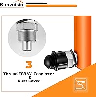 Vista 5 de Bonvoisin 10T cilindro hidráulico Jack Porta Power Ram 4" cilindros de elevación de carrera larga de efecto único para la construcción naval