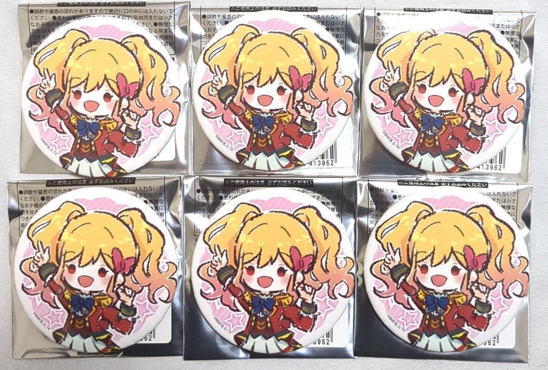 Amazon.co.jp: アイカツスターズ 虹野ゆめ グラフアート 缶バッジ 6点 
