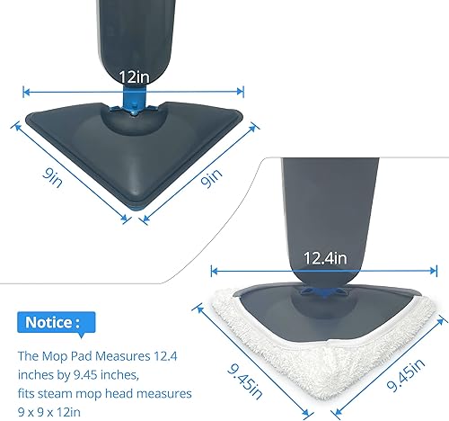 Miniatura 2 de Smilefil - Paquete de 4 almohadillas de repuesto mejoradas para trapeador de vapor 76B2A compatibles con Bissell 94E9T (A) limpiador de vapor ligero