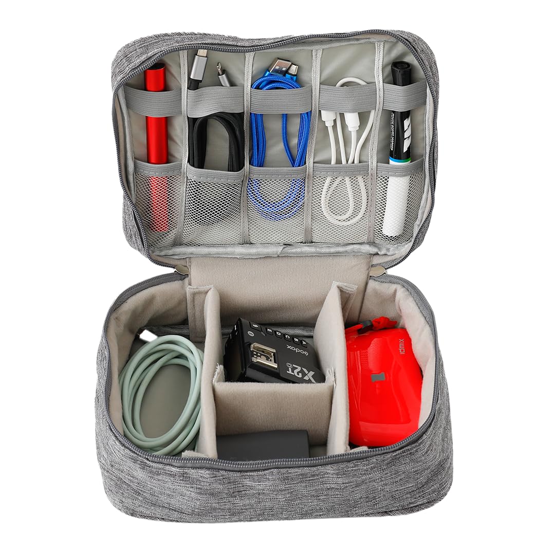 See full amazon price history chart for UMAI Portable Electronics Accessories Bag | Ideal Cable Organiser Bag for Cable, Charger, Cards, Plug | Travel Vanity Bag-Lightweight, Waterproof, Mutlipurpose, Adjustable compartments (Grey) UMAI Portable Electronics Accessories Bag | Ideal Cable Organiser Bag for Cable, Charger, Cards, Plug | Travel Vanity Bag-Lightweight, Waterproof, Mutlipurpose, Adjustable compartments (Grey) (B0CPB1BH29) Amazon Price History, Amazon Price Tracker