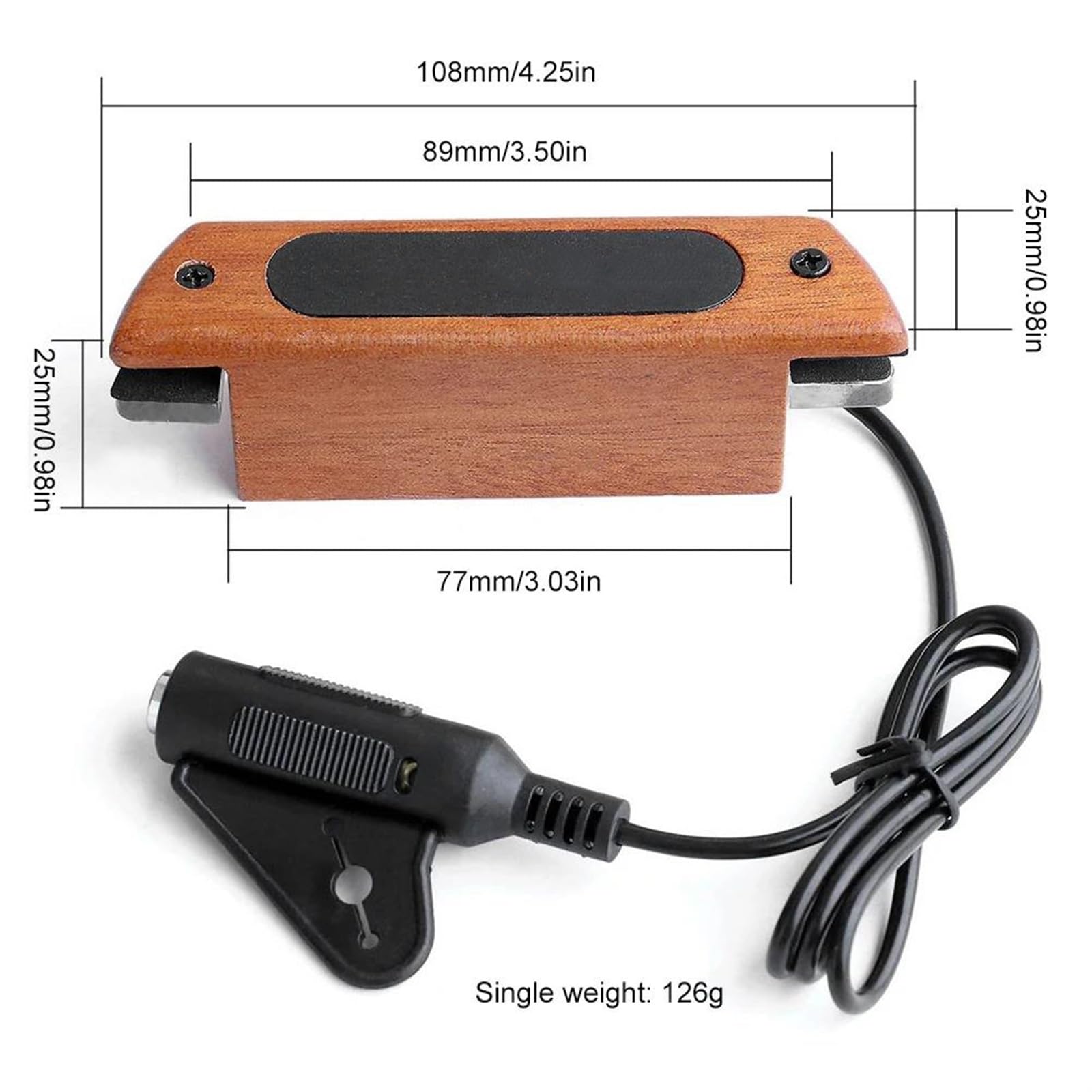 Pickup Per Chitarra Acustica Pickup magnetico per chitarra acustica con pickup alla buca per chitarre acustiche con corde in acciaio