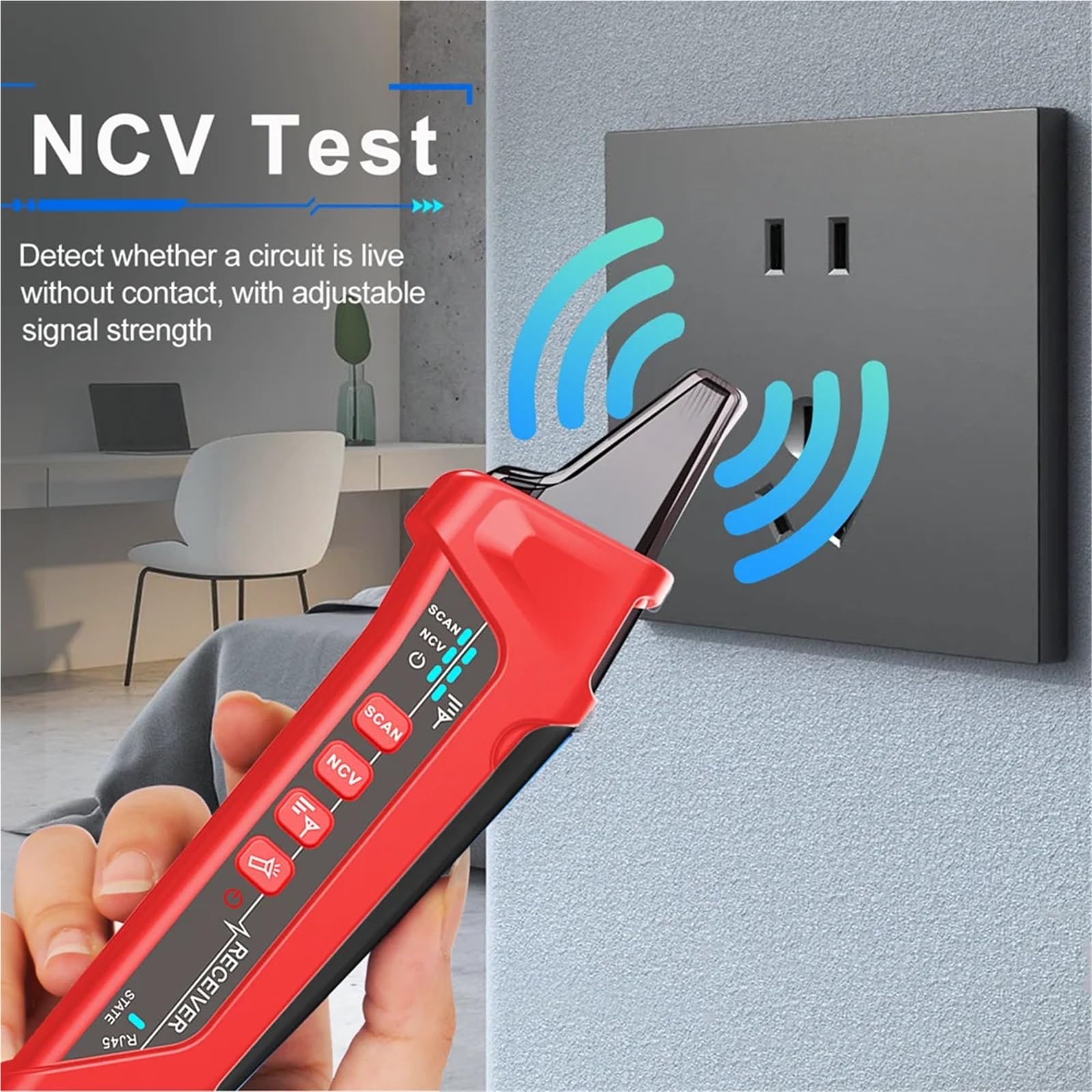 Tester for cavi di rete, multimetro, misuratore potenza ottica, localizzatore visivo guasti, tracciamento LAN, controllo qualità a tensione, test crimpatura POE Prove di trasmissione