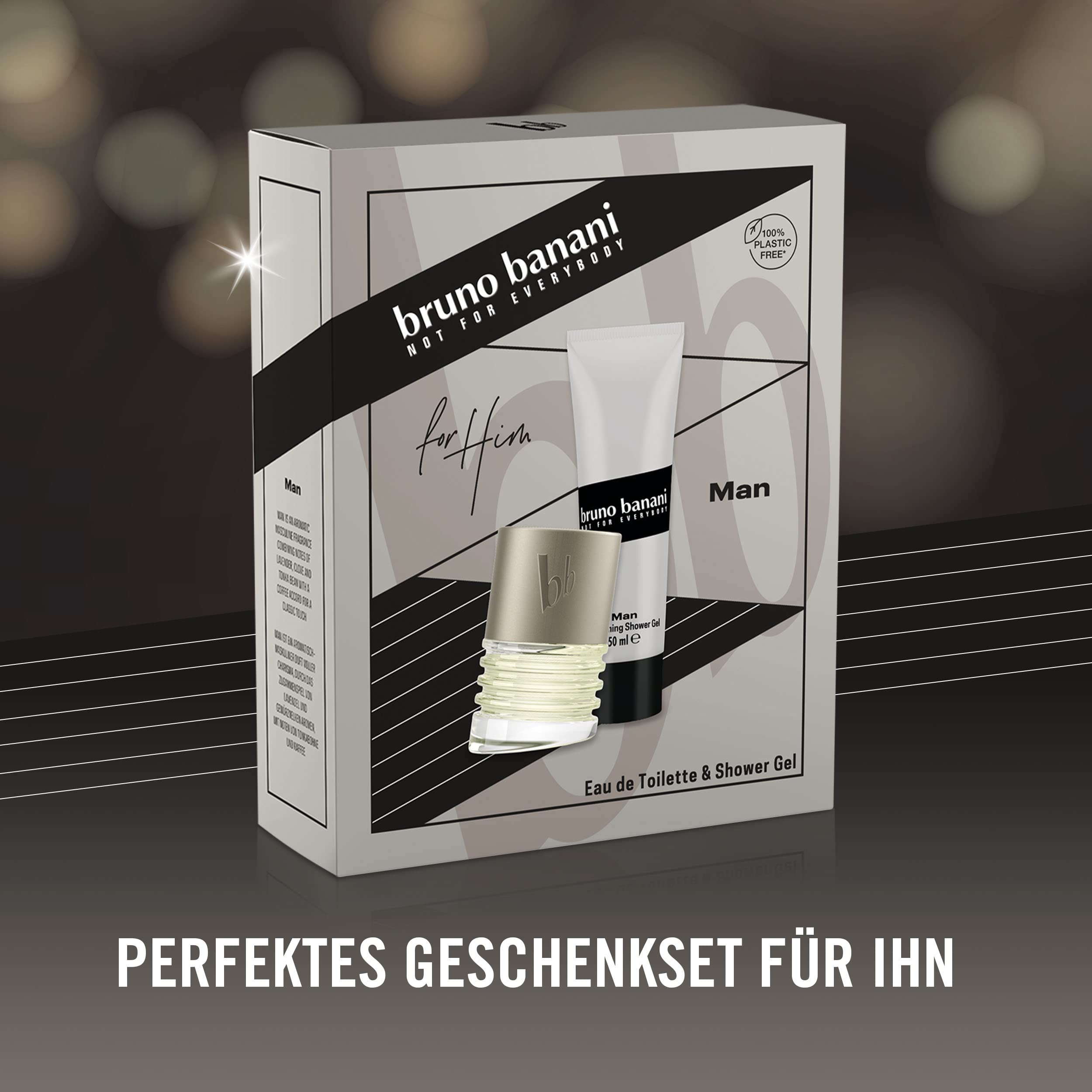 bruno banani Geschenkpackung Man Eau de Toilette 30ml + Duschgel 50ml – Ansicht 6