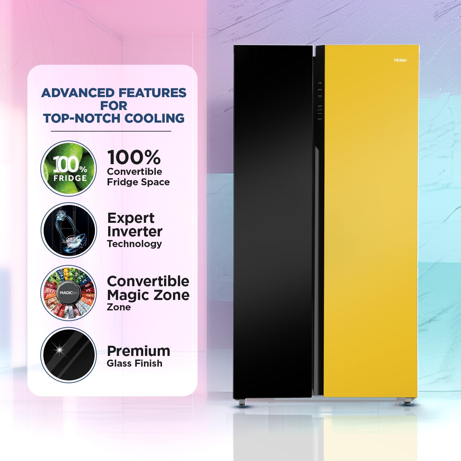 Haier HRS-682KYG Side by Side Refrigerator
