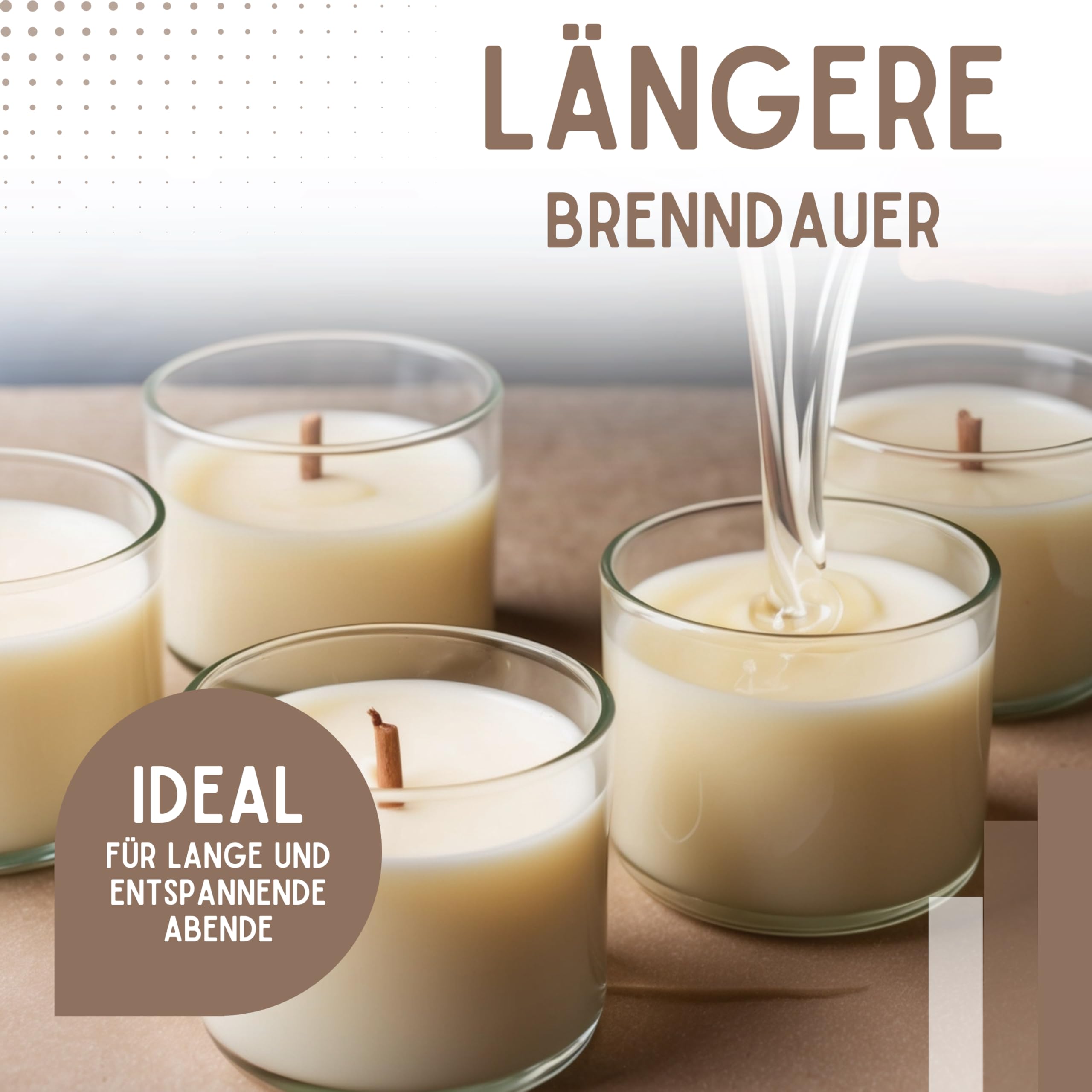 TFC Rapswachs 10kg - Premium Kerzenwachs zum Gießen und Gestalten - Ideal für Duftkerzen und DIY Kerzen Sets - Biologisch Abbaubar
