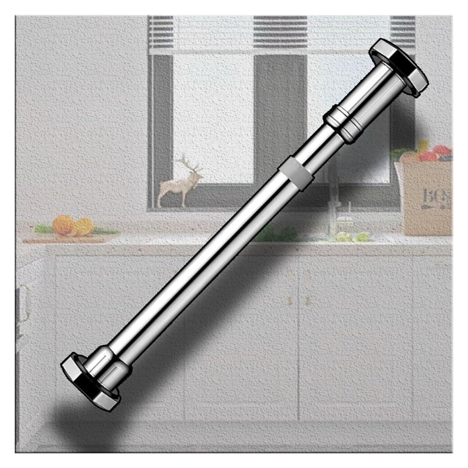 Zxgrfdefa One Color Sink Support Legs, Undermount Basin Brackets Drill Freekitchen Sink Legs Adjustable Support Polessupport Rod Stainless Steel(H 70 120Cm/28" 47")