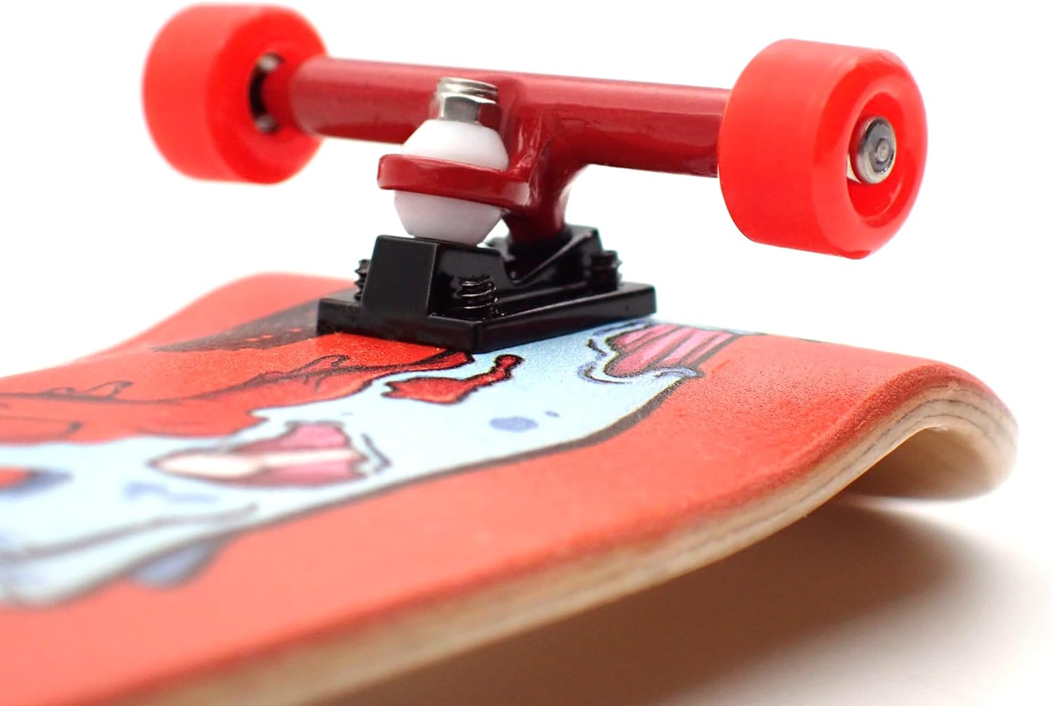 SPITBOARDS® Fingerboard Urethane Wheels 60D with Real Ball Bearings Professional CNC Quality - Brown