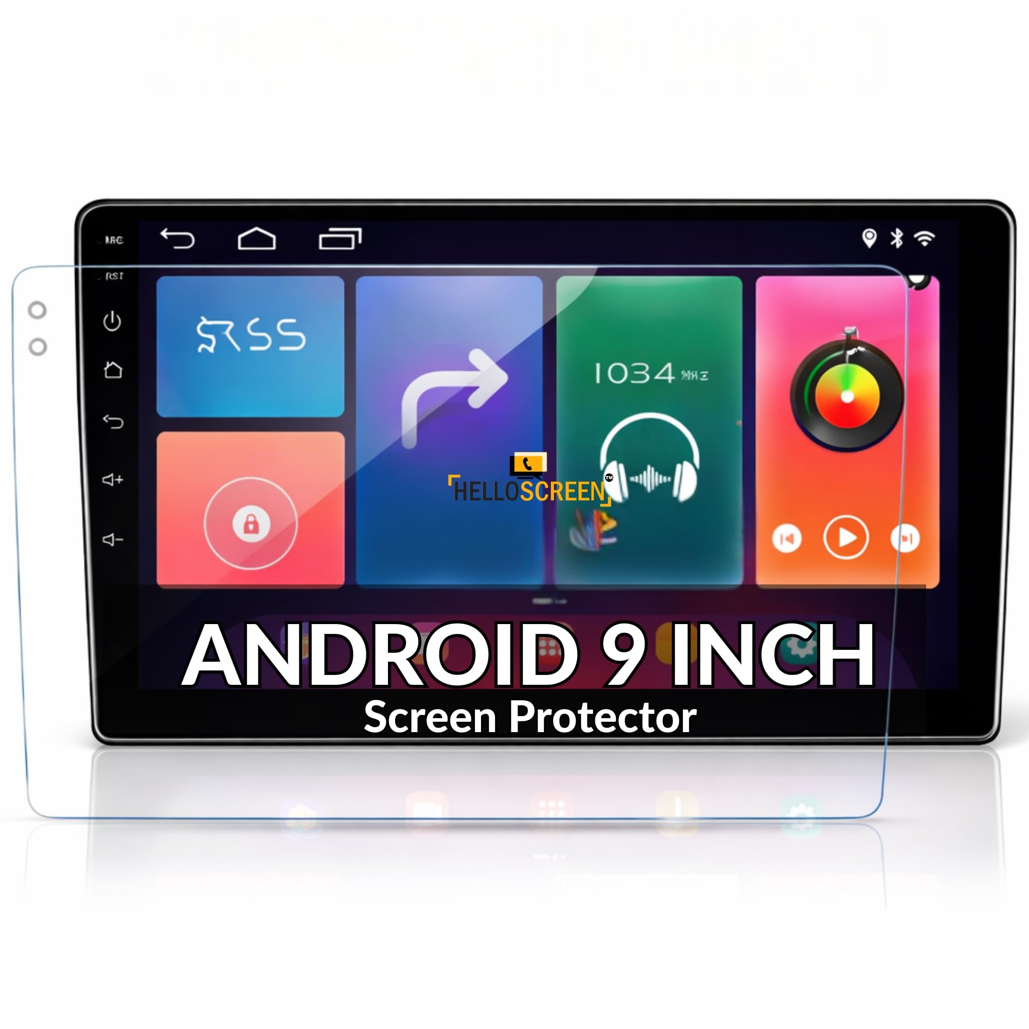 Screen Protector for Android Car Stereo – 9 Inch Infotainment Touch Screen Guard | Anti Scratch HD Clear | Car Dashboard Accessories [Not Tempered Glass]-picture-28