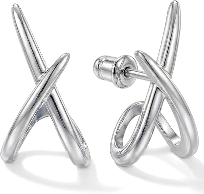 MUMREUES Earrings 925 Silver for Women 14K Gold-Plated Small Stud Earrings Minimalist Stud Gold Stud Earrings Ear Jewellery Gifts