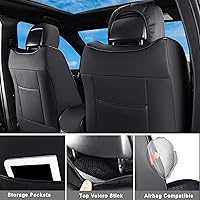 Vista 2 de Huidasource Fundas de asiento para Jeep Grand Cherokee, juego completo de fundas de asiento impermeables de cuero de cobertura total, protector