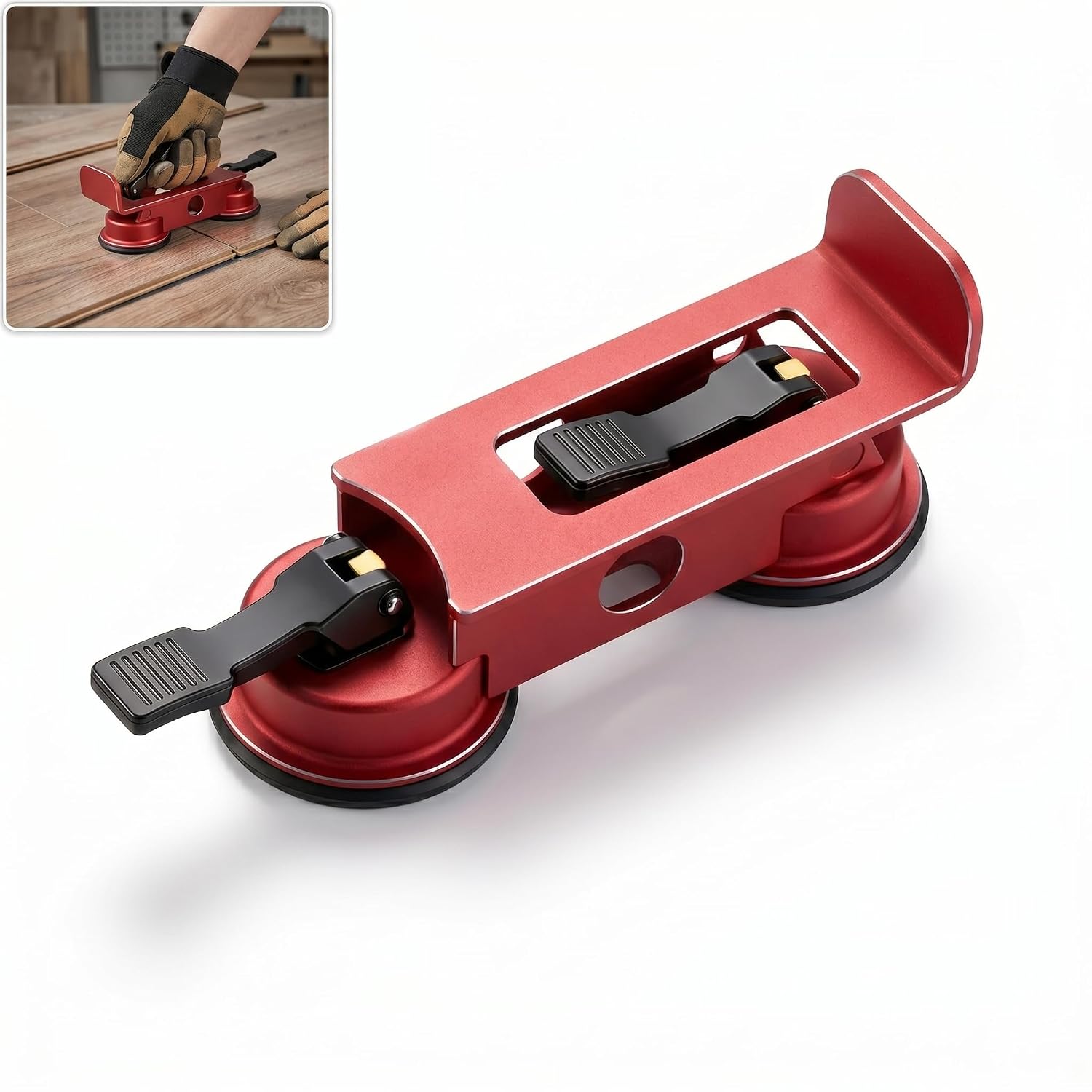 Floor Suction Cup Tool,Floor Gap Fixer Tool,Heavy-Duty Laminate Flooring Tools for Repairing Laminate and Wood Floor Seams- for use in Homes, Apartments, Living Rooms
