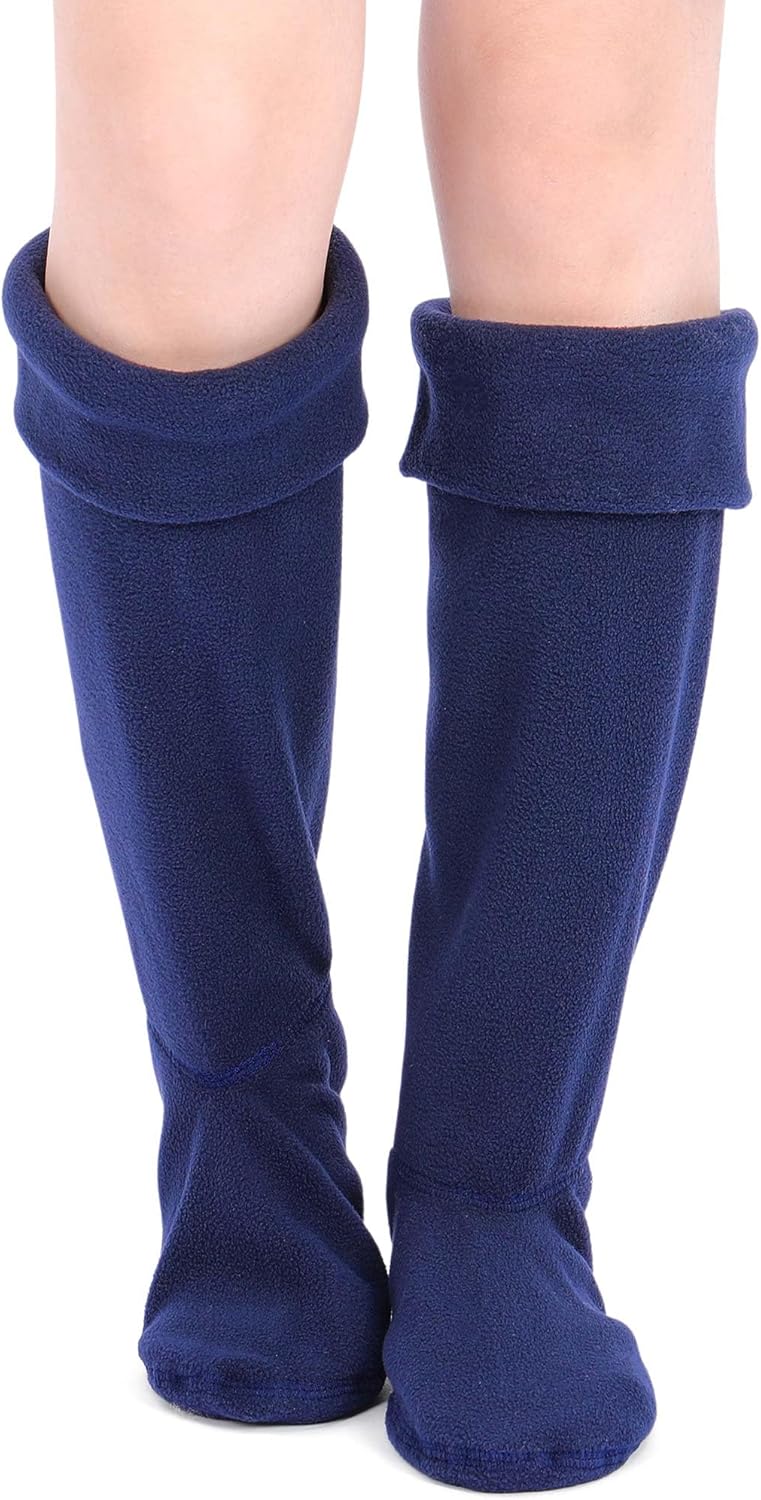 Syhood Women's Fleece Socks - Warm Thermal Boot Liners for Rain Boots, Hiking & Winter - Image 2