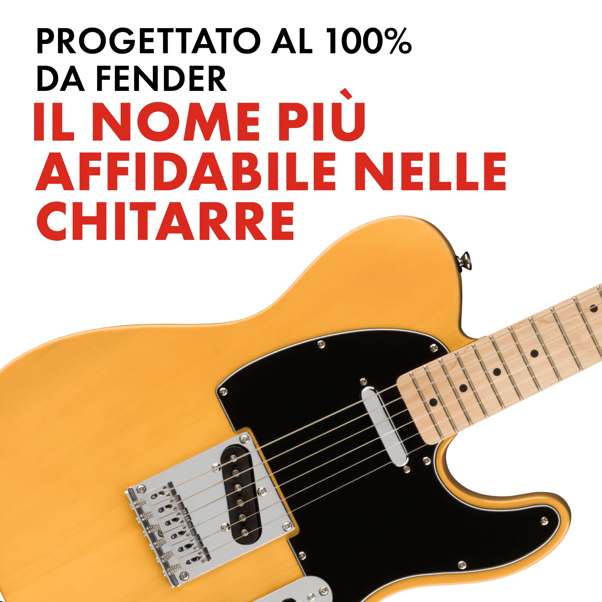 Squier by Fender Affinity Series Telecaster, Chitarra Elettrica, Tastiera in Acero, Butterscotch Biondo, Include lezioni virtuali gratuite su Fender Play