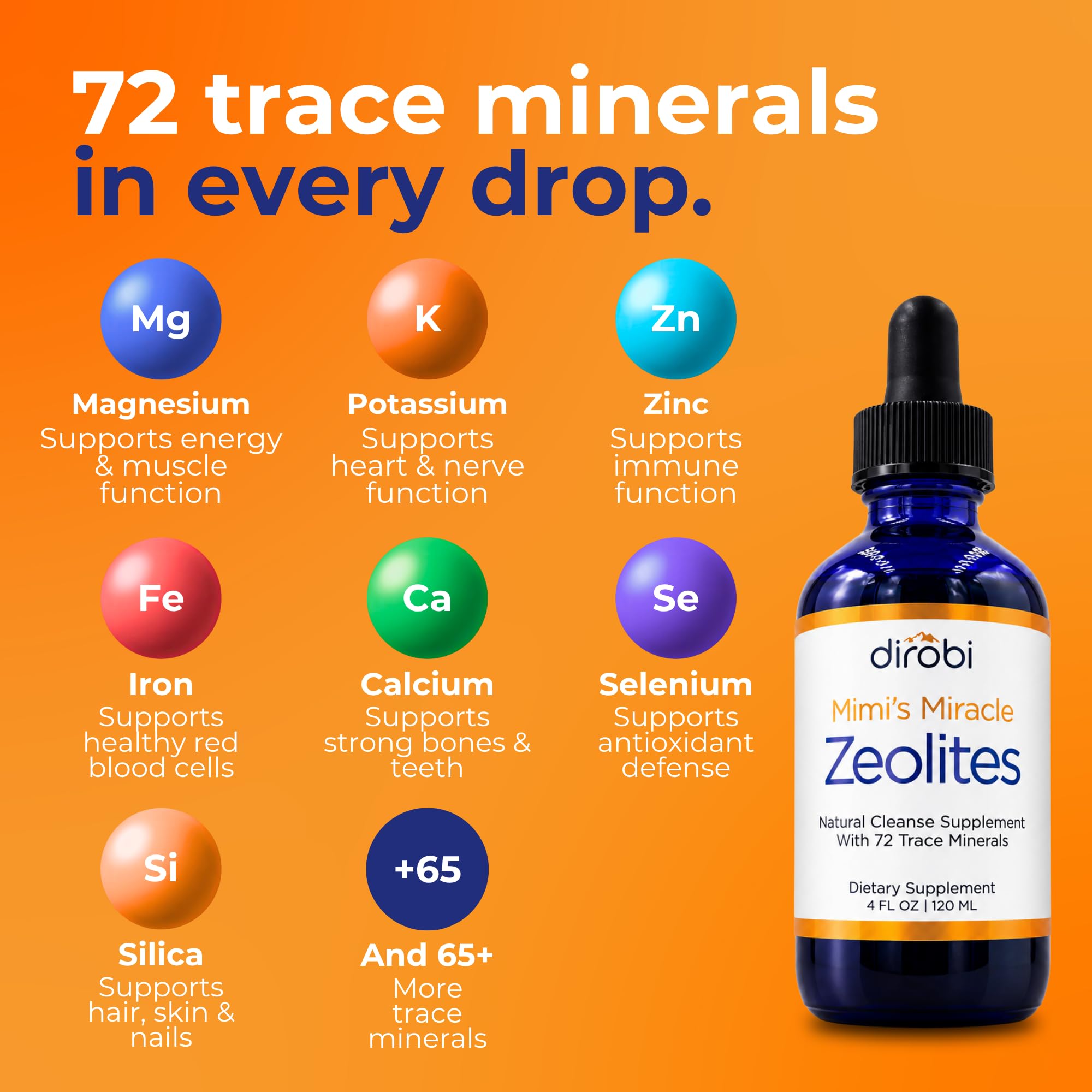 Mimi's Miracle Zeolites – Liquid Clinoptilolite Zeolite Drops | Nanosized for Maximum Absorption | Supports Natural Detoxification | 70+ Trace Minerals | 4 oz, 60-Day Supply — Amazon image 9