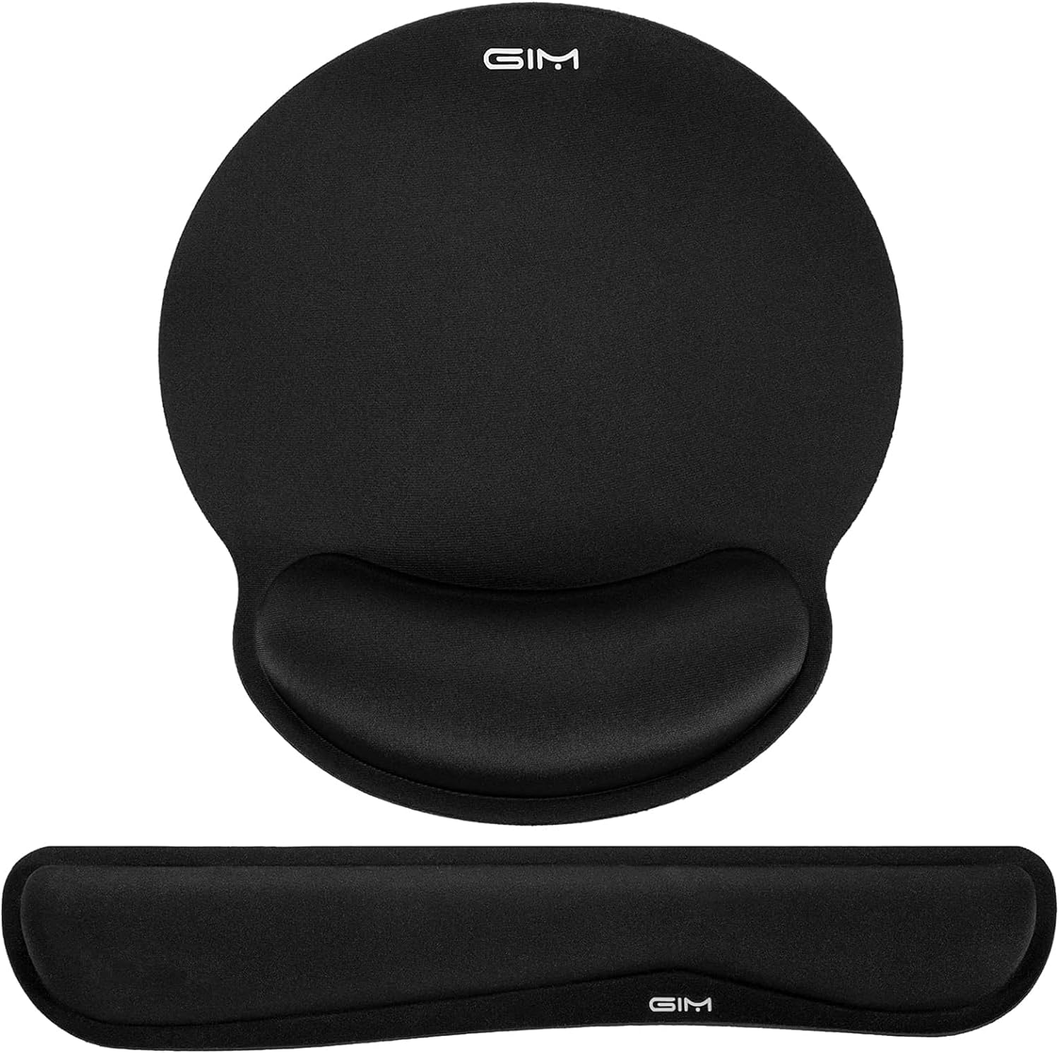 ICETEK Keyboard and Mouse Mat Set, Ergonomic Gel Filled Mouse Pad with Wrist Cushion Support with Memory Foam for Computer and Laptop (S-01)