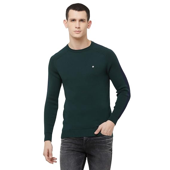 KILLER Men's Green Slim Fit Sweater 