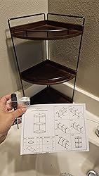 Dorhors 2 Tier Badkamer Teller Organizer Opslag, Vanity Organizer voor Badkamer Counter, Hout Staand Rack voor Keuken (Zwart