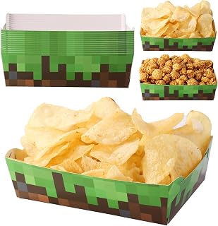 BOXOB Pixel Theme Party Snack Supplies