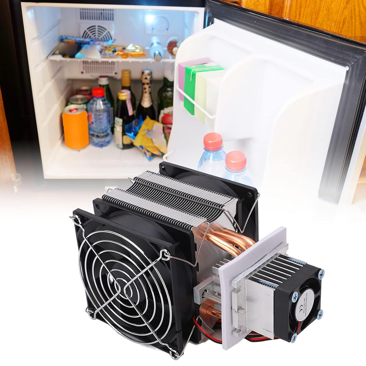 Tyenaza DC12V Electronic Cooler Assembly Semiconductor Refrigeration System ABS Aluminum Alloy Tube Cooler